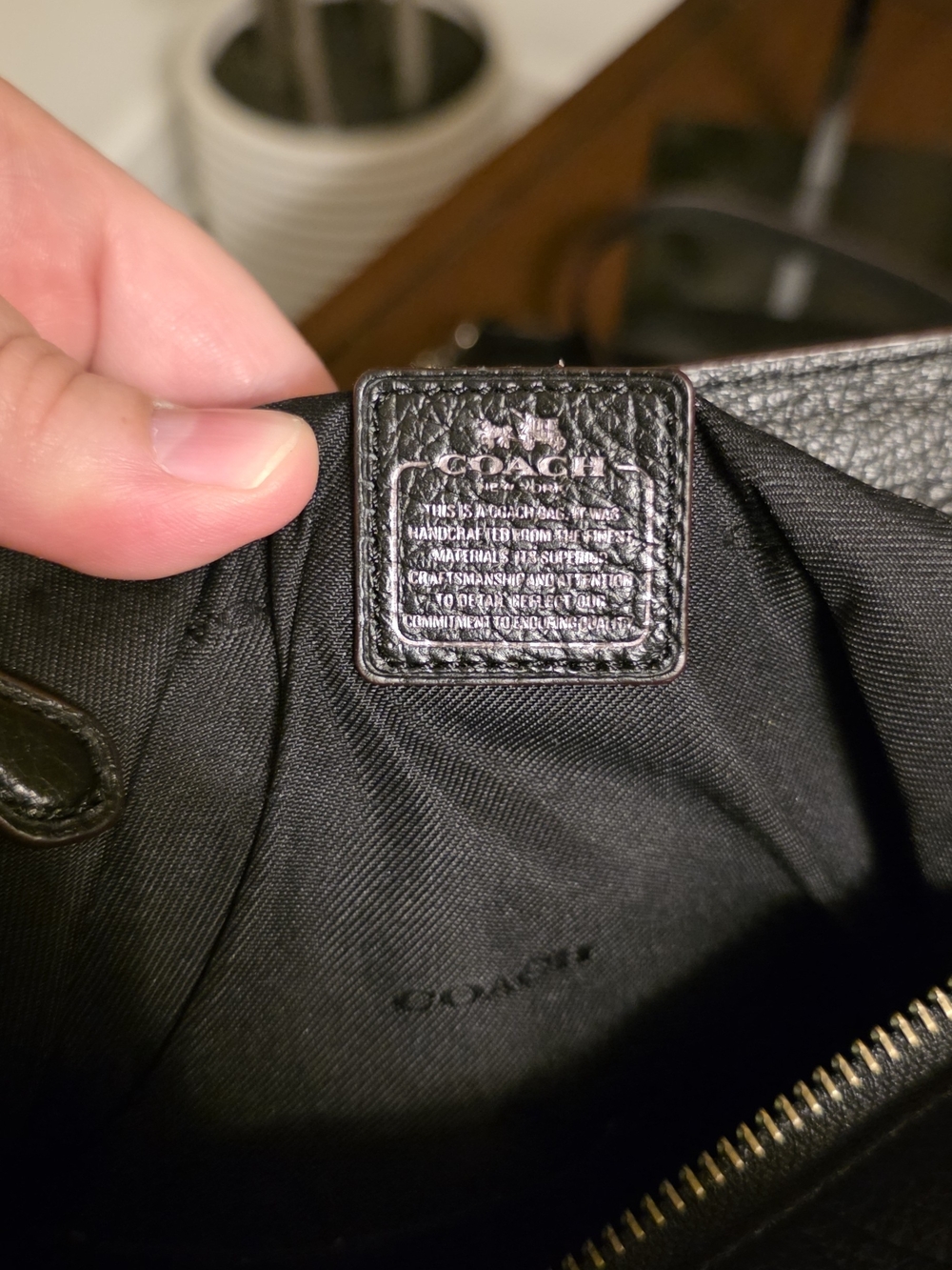Coach Swagger 27 in Canyon Quilt Denim Satchel 38075 - Picture 6 of 11
